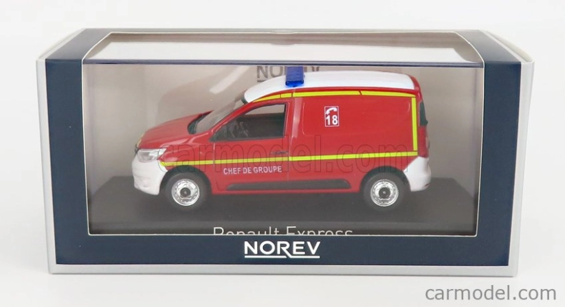 Norev Renault Express Van Sapeurs Pompiers 2021 1:43 červená biela