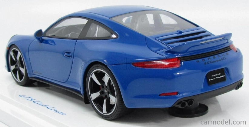 Gt-spirit Porsche 911 991 Carrera Gts Club Coupe 2015 - 60th Years Club Of America - Con Vetrina - S vitrínou 1:18 Blue