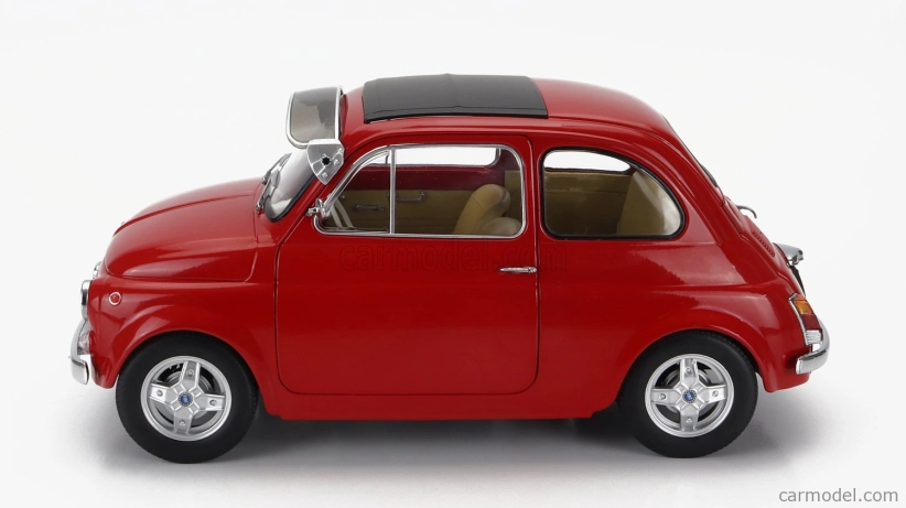 Fiat 500 F Custom 1968 v mierke 1:12 červený