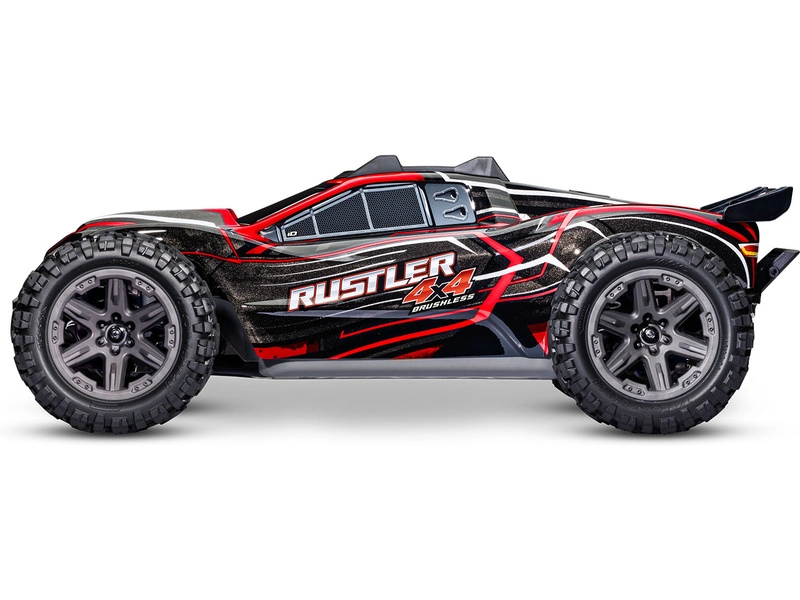 RC auto Traxxas Rustler 1:10 2BL 4WD RTR, červené