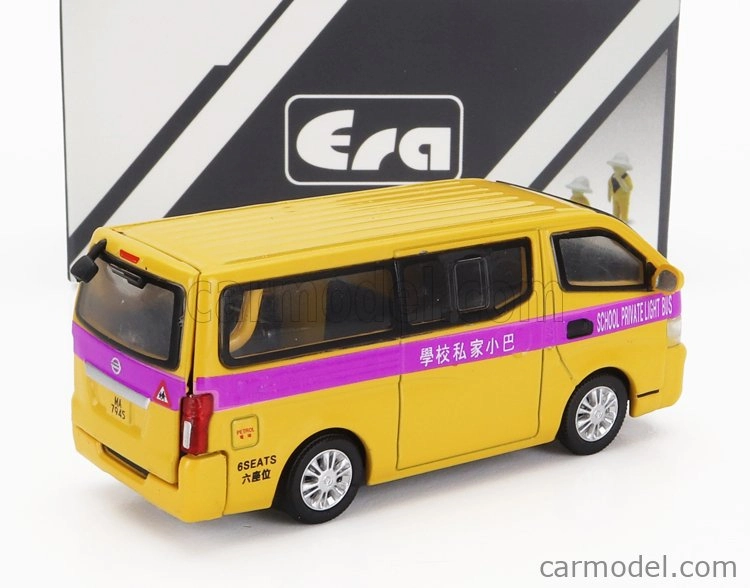 Era-models Nissan Nv350 Minibus Hon Kong Scuolabus 2012 1:64 Žlutá Fialová