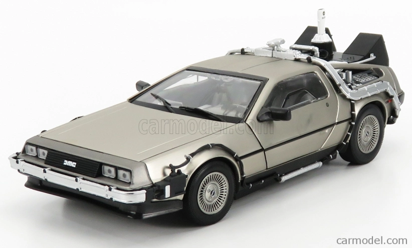 Sun-star De lorean Time Machine - Back To The Future 2 - Ritorno Al Futuro 2 1:18 Silver