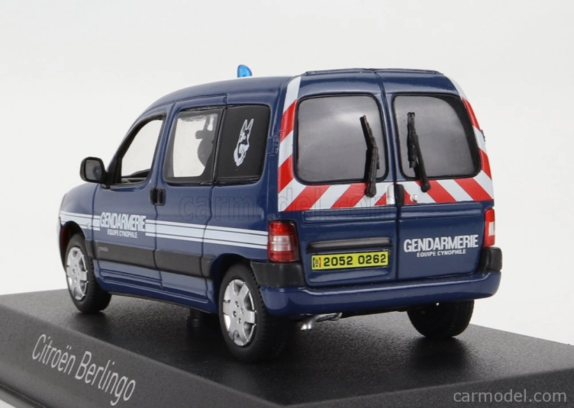 Norev Citroen Berlingo Gendarmerie Equipe Cynophile 2007 1:43 Modrá