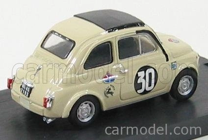 Brumm Fiat 500tv Giannini N 30 Coppa Carri Monza 1966 Campione D'italia Maurizio Zanetti 1:43 Ivory