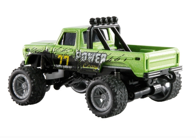 RC Monster Truck kovový s přívěsem 1:64 RTR LED Tempomat 2,4GHz