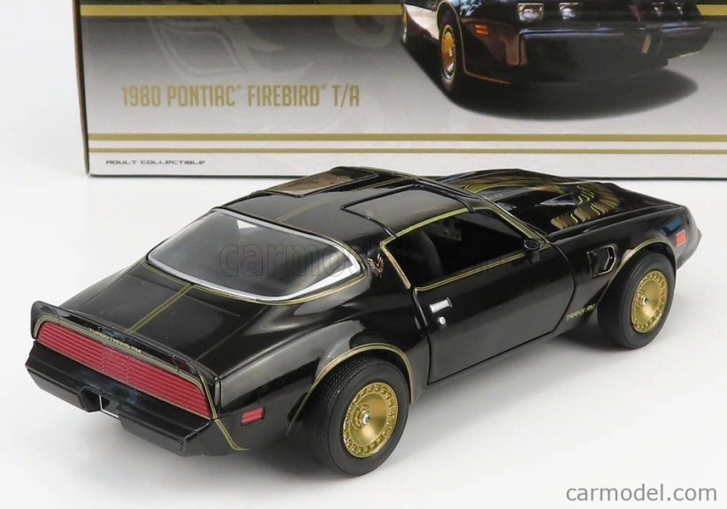 Greenlight Pontiac Firebird Turbo 4.9l Trans-am 1980 1:24 Černé Zlato