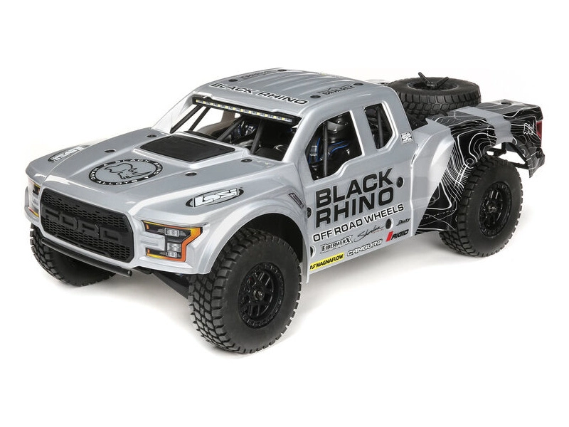 RC auto Losi Ford Raptor Baja Rey V2 1:10 4WD RTR Black Rhino