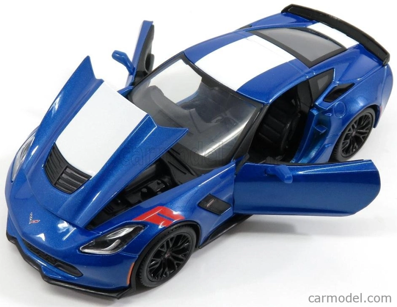 Maisto Chevrolet Corvette Grand Sport 2017 1:24 modro-biela met