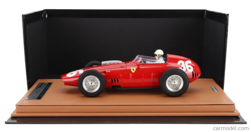 Tecnomodel Ferrari F1  Dino 246/256 Team Scuderia Ferrari N 36 Monaco Gp (with Pilot Figure) 1960 Philip Hill 1:18 Red