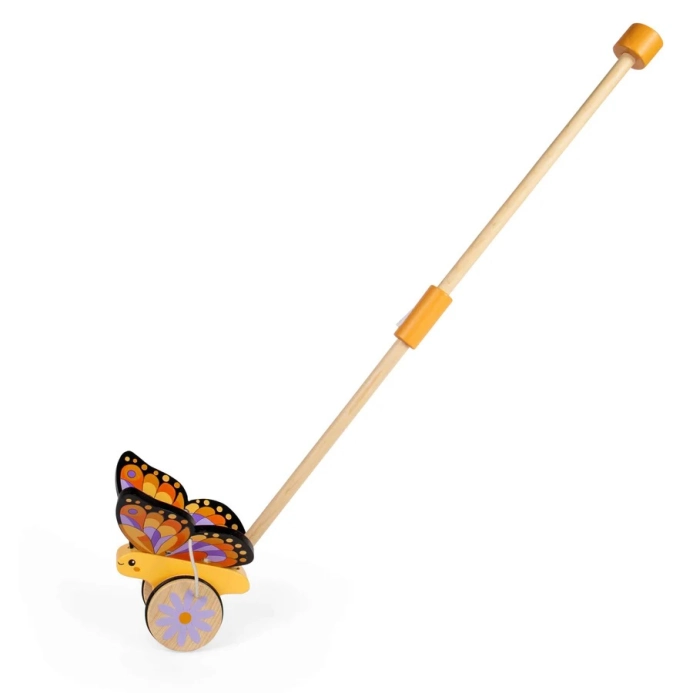 Bigjigs Toys Drevený jazdík Motýlik