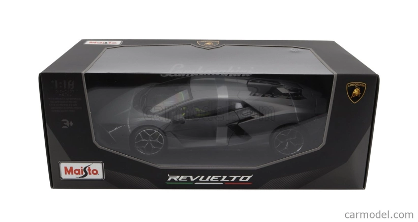 Maisto Lamborghini Revuelto Hybrid 2023 – Exclusive Carmodel 1:18 Vulcano matná sivá