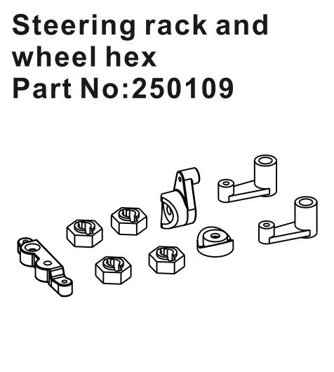 HBP250109 - Steering Rack & Wheel Hex Hubs