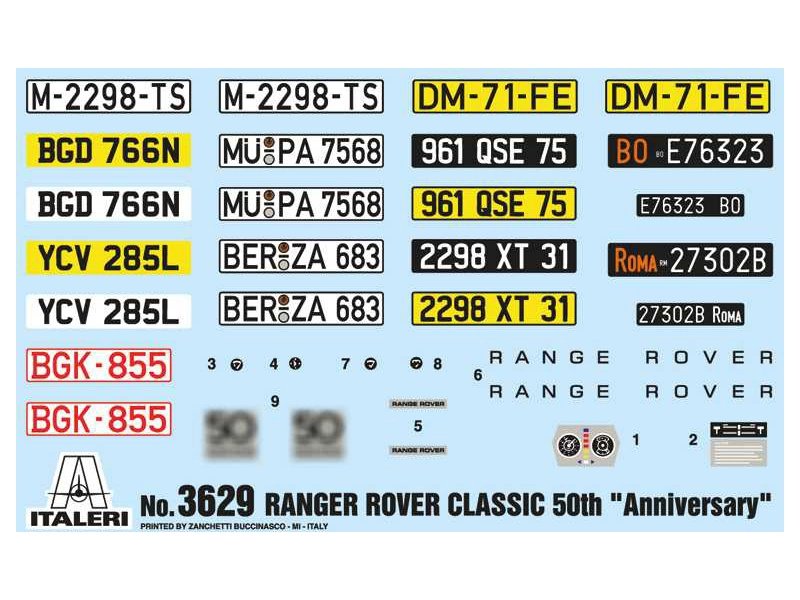 Italeri Range Rover Classic (50. výročie) (1:24)