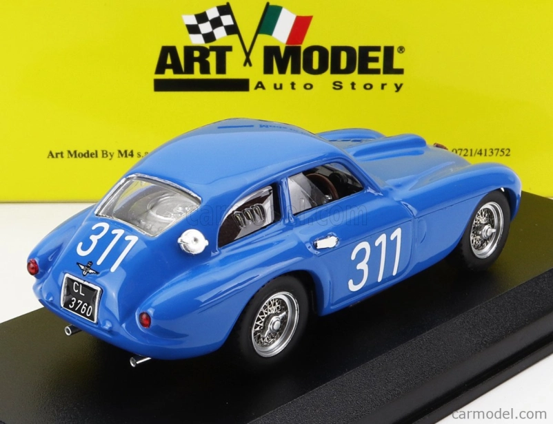 Art-model Ferrari 166mm Berlinetta N 311 Giro Di Sicilia 1953 Cornacchia - Frigerio 1:43 Modrá