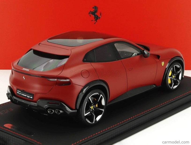 Bbr-models Ferrari Purosangue Suv Panoramic Roof 2022 - Con Vetrina - With Showcase 1:18 Rosso F1-75 - Matná Červená