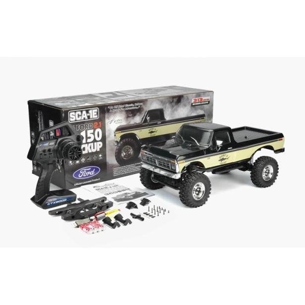 SCA-1E 2.1 FORD F150 truck RTR, čierny (rázvor 313 mm), oficiálne licencovaná karoséria