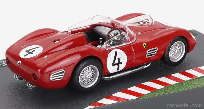 Edicola Ferrari 250tr Testa Rossa Spider N 4 1000km Nurburgring 1959 Phil Hill - Olivier Gendebien 1:43 Červená biela