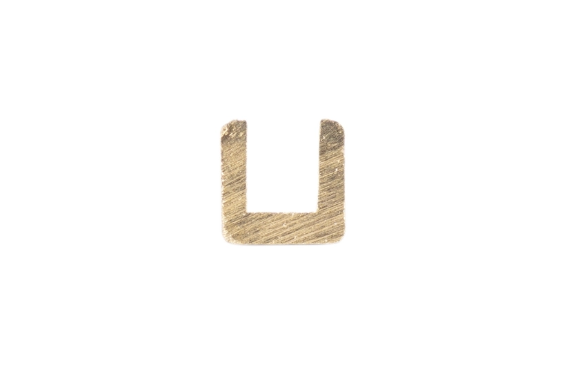 Mosazný profil, U, 2x2mm, 33cm x 5ks