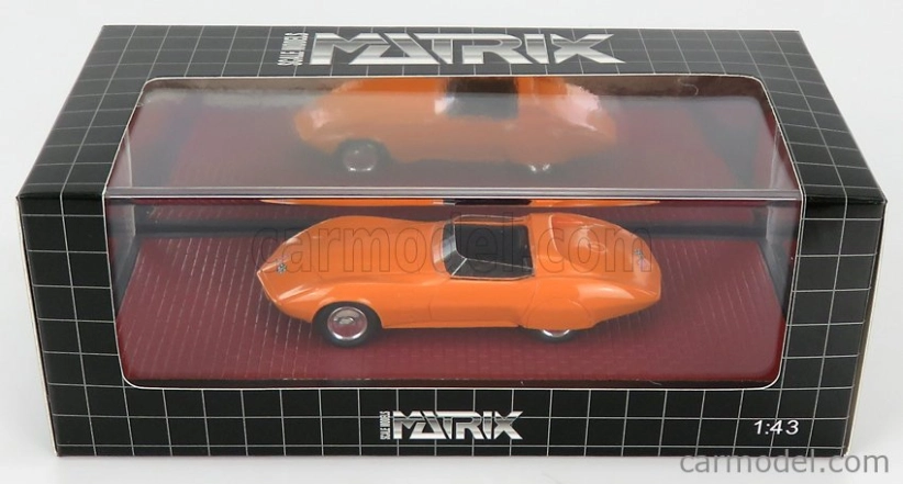 Modely v mierke Matrix Chevrolet Astrovette Concept Spider 1958 1:43 Oranžová