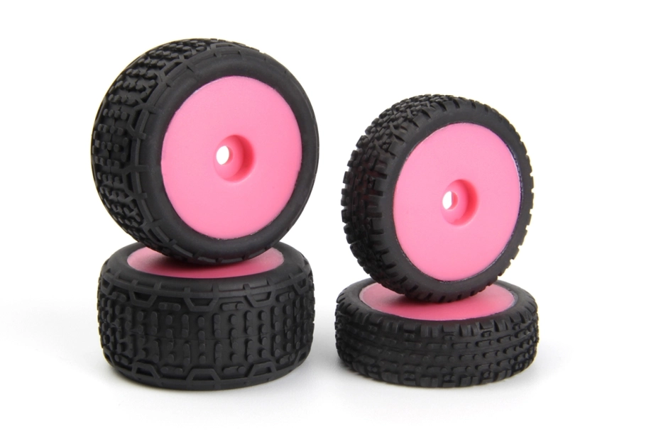 Microbe Buggy kolesá kompletné (ružové/predné/zadné)