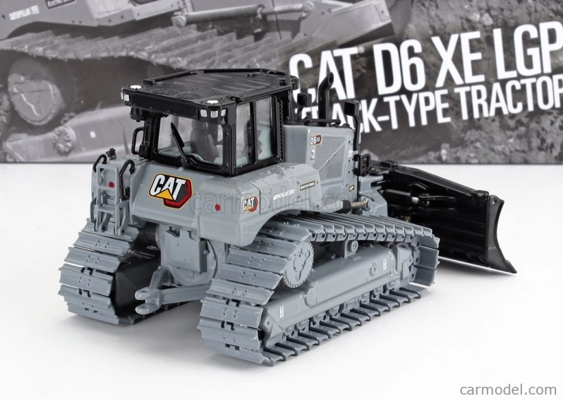 Dm-models Caterpillar Catd6 Xe Lgp Ruspa Cingolata - Scraper Truck-type Tractor 1:50 Grey