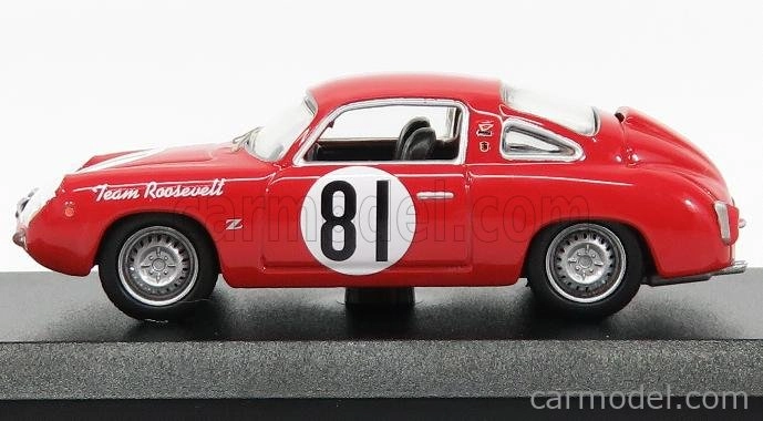 Najlepší model Fiat Abarth 750 N 81 Record Monza Scca National Cumberland 1959 Duncan 1:43 Red