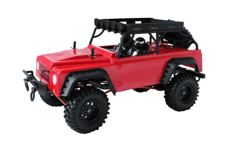 RC auto DF-4S crawler, červená