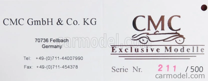 Cmc Bugatti T35 N 25 Nation Coulor Project Portugalsko 1924 1:18 Červená