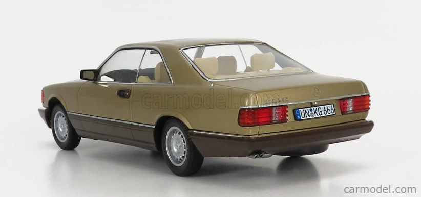 Mercedes benz S-class 500 Sec (c126) Coupe 1987 1:18 Gold Met