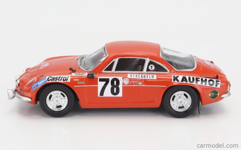 Trofeu Renault Alpine A110 N 78 Rally Montecarlo 1975 F.von Der Leyen - P.diekmann 1:43 Tmavě Oranžová