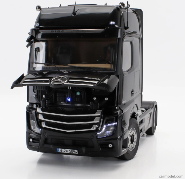 Nzg Mercedes benz Actros L 1863 Gigaspace 4x2 Tractor Truck 2-assi 2023 1:18 Black