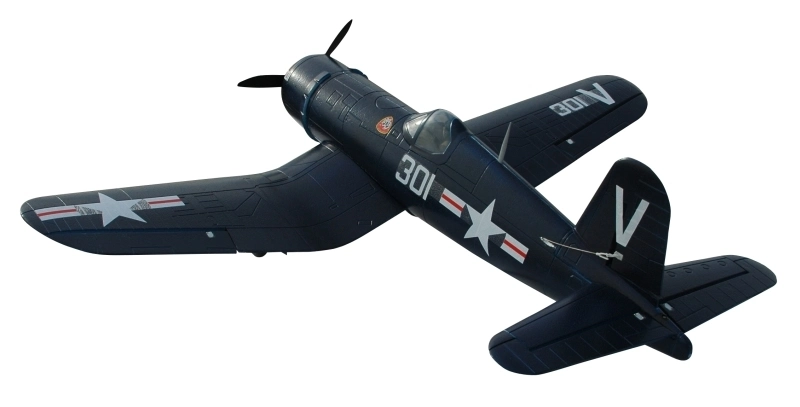 RC letadlo F4U Corsair - ARF (modrá, el. zatahovací podvozek)