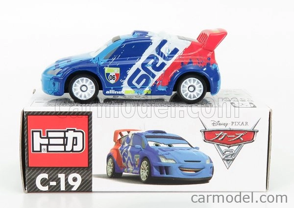 Tomica Walt disney Pixar Cars - Raoul Caroul 1:64 Modrá Bílá Červená