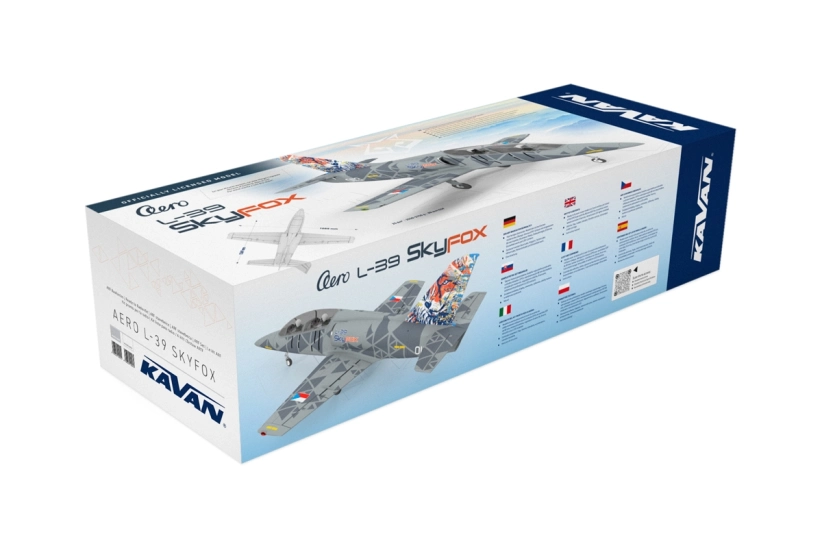RC letadlo KAVAN L-39 Skyfox 1088mm, šedá