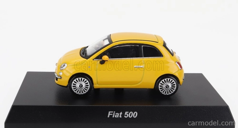Kyosho Fiat Nuova 500 2007 With Book 1:64 Žlutá