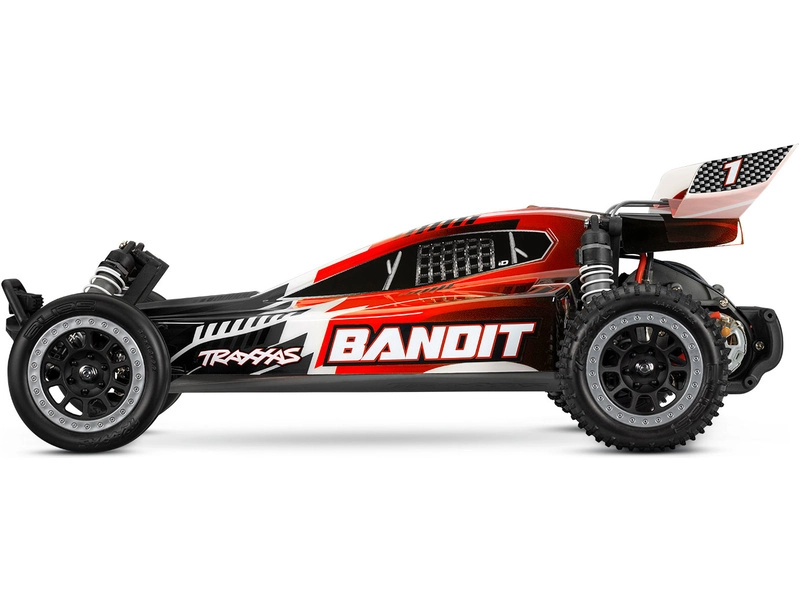 RC auto Traxxas Bandit 1:10 RTR s LED osvětlením, oranžová