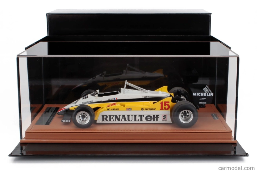 Tecnomodel Renault F1  Re30b V6 Turbo Team Renault Elf N 15 Winner Brazilian Gp 1982 Alain Prost 1:18 Bílá Žlutá Černá