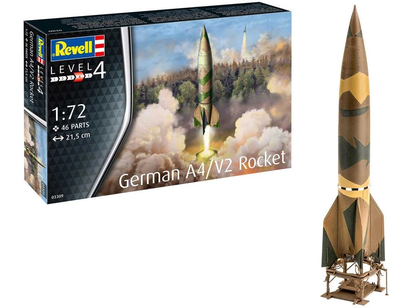 Revell nemecká raketa A4/V2 (1:72)
