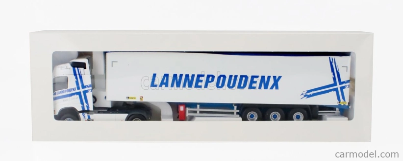 Eligor Volvo Fh 500 Truck Cassonato Lannepoudenx Transports 2020 1:43 Bílá Modrá