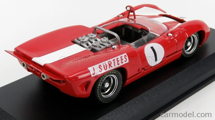 Najlepší model Lola T70 Mkii Spider N 1 Winner Brands Hatch Guard Trophy 1966 J.surtees 1:43 červená biela