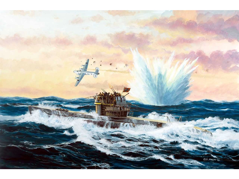 Revell nemecká ponorka typ VII C/41 (1:350)