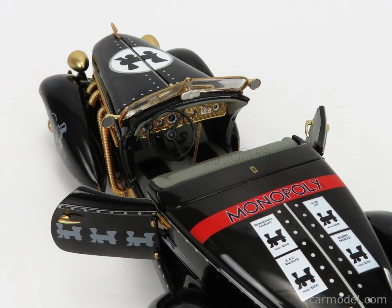 Autoworld Auburn 851 Speedster Open 1935 With Mr. Monopoly Figure 1:18 Černé Zlato