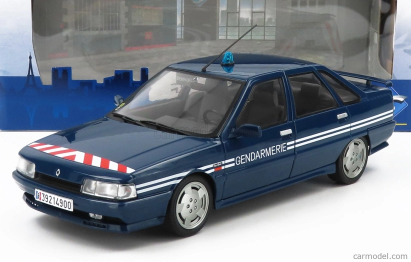 Solido Renault R21 Turbo Gendarmerie 1992 1:18 Modrá