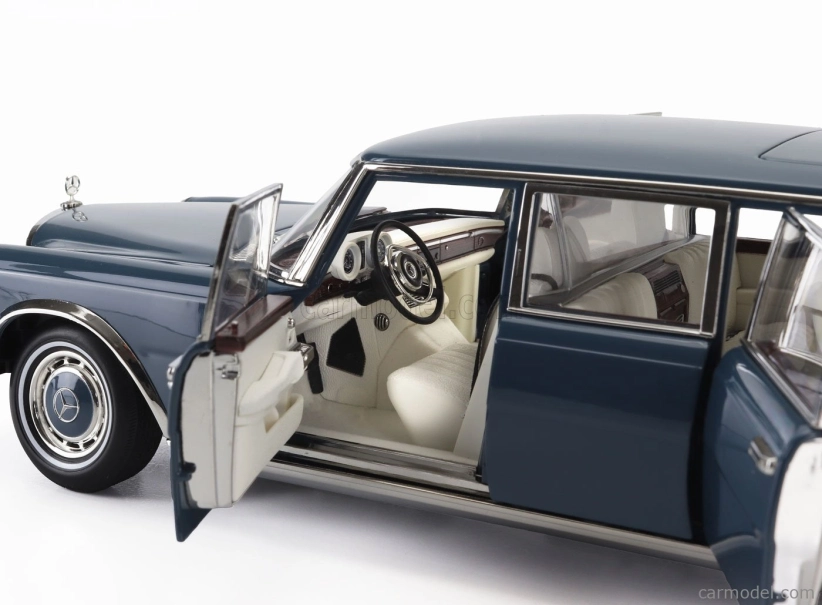Nzg Mercedes Benz S-class 600 Lwb Pullman (w100) 1963-1981 1:18 Svetlomodrá