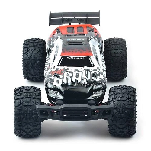 RC auto Pioneer Brave, bieločervená