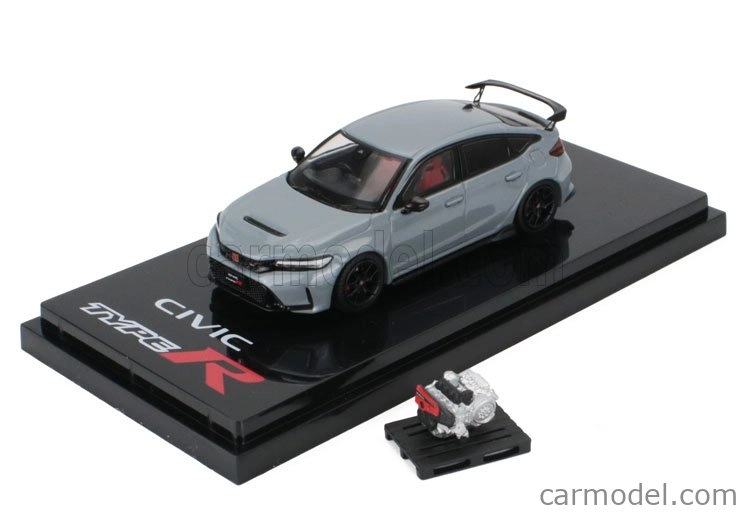 Zapaľovanie modelu Honda Civic Type-r (fl5) 2020 1:64 sivá