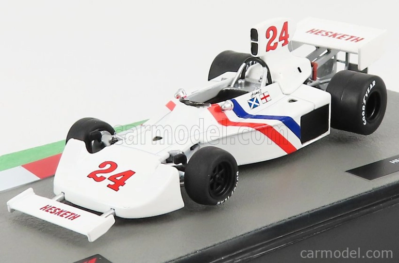 Edicola Hesketh F1 308b N 24 Sezóna 1975 James Hunt 1:43 Biela