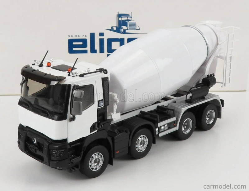 Eligor Renault C430 Truck Tanker Cement Mix Betoniera 2021 1:43 Bílá