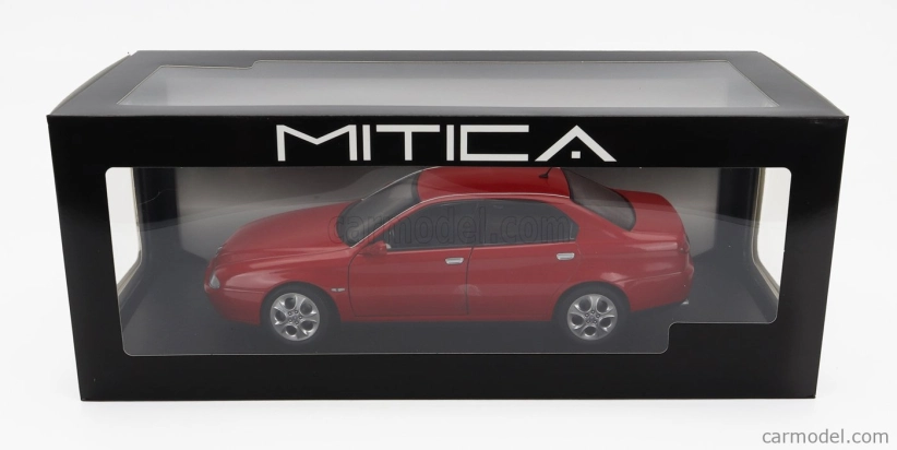 Mitica-diecast Alfa romeo 166 3.0 V6 1998 - Black Interior 1:18 Rosso Alfa Red