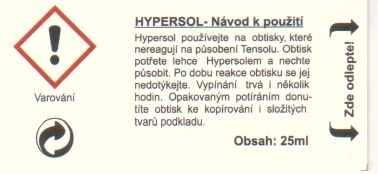 Hypersol - Silný roztok na uvoľňovanie obtlačkov Agama 25ml